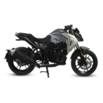 موتور سیکلت سیسیل مشکی و نقره‌ای