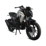 موتور سیکلت اسپرت سیسیل مشکی و نقره‌ای