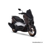 موتور سیکلت مدرن قهوه‌ای و مشکی